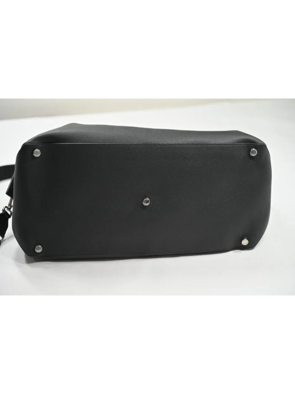 Fendi Lui 45 Duffle Bag in Black Calf Leather With Palladium Hardware